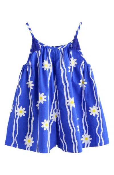 Next Babies'  Daisy Print Playsuit In Blue