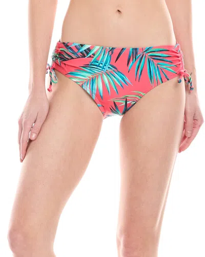 NEXT NEXT DESTINATION MID-RISE RUCHED BIKINI BOTTOM