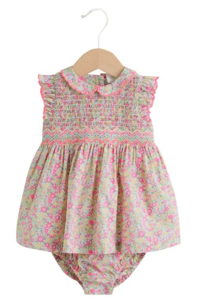 Next Babies'  Ditsy Floral Print Sleeveless Dress In Pink