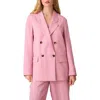 Next Double Breasted Blazer In Pink
