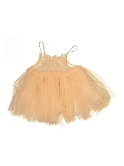 Pre-owned Next Babies' Dress In Gold