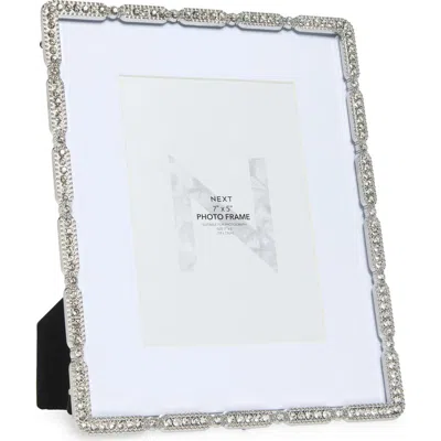 Next Embellished Bling Picture Frame In Metallic