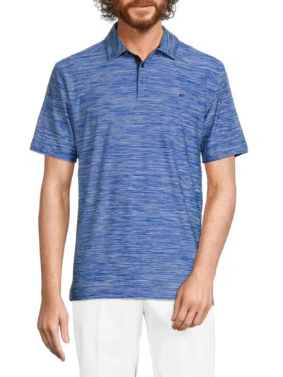 Next Flex Golf Men's Ym Gilliam Heathered Polo In Cobalt Blue