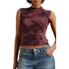 Next Flocked Sleeveless Top In Pink