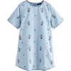 Next Floral Cross-stitch Denim Shift Dress