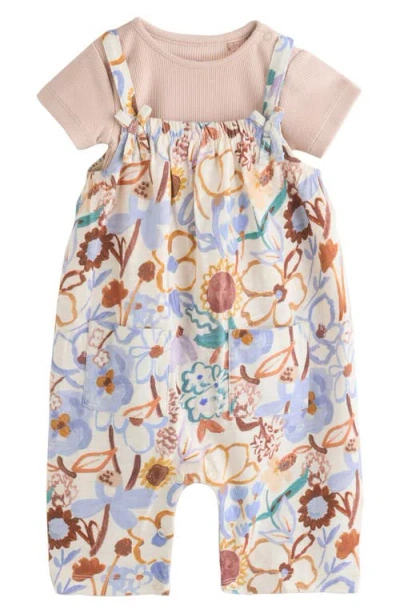 Next Babies'  Floral Frill T-shirt & Romper Set In Multi