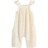 Next Floral Loose Romper In Neutral