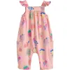 Next Fruit Print Romper In Pink