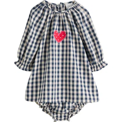 Next Babies'  Gingham Dress & Bloomers Set In Black
