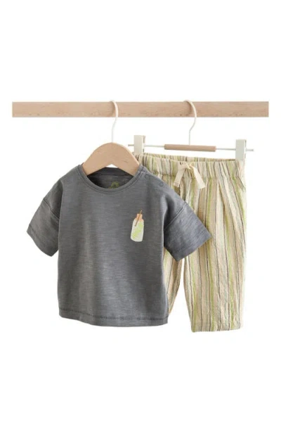 Next Babies'  Graphic T-shirt & Pants Set In Gray