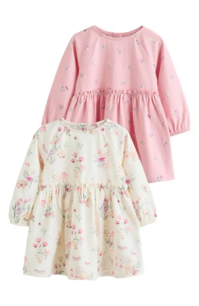 Next Babies'  Kids' 2-pack Floral Jersey Dresses In Multi