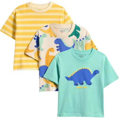 Next Babies'  Kids' 3-pack Assorted Graphic T-shirts In Multi