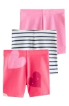 Next Kids' 3-pack Cycle Shorts In Multi