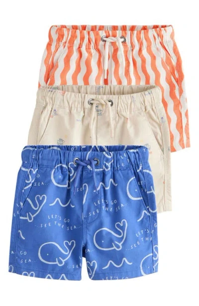 Next Kids' 3-pack Geo Print Shorts In Multi