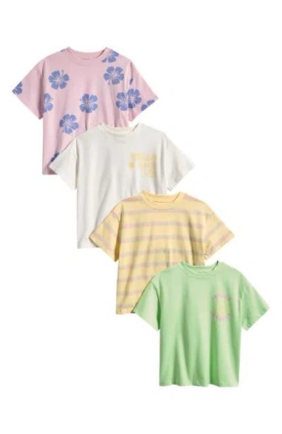 Next Kids' 4-pack Assorted Cotton T-shirts In Multi