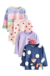 Next Kids' 4-pack Assorted Graphic T-shirts In Multi
