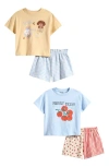 Next Kids' 4-pack Assorted T-shirts & Shorts Set In Multi