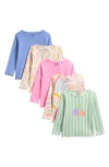Next Kids' 5-pack Assorted Long Sleeve Tops In Multi