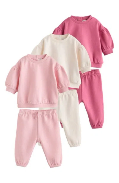 Next Babies'  Kids' 6-piece Sweatshirt & Joggers Set In Multi