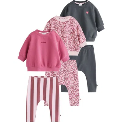 Next Babies'  Kids' 6-piece Sweatshirt And Leggings Set In Multi