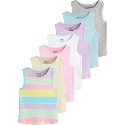 Next Kids' 7-pack Rib Tanks In Multi