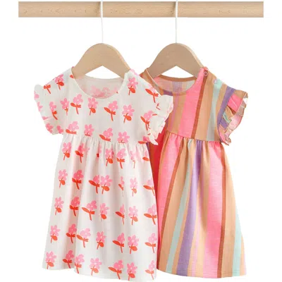 Next Babies'  Kids' Assorted 2-pack Cotton Jersey Dresses In Multi