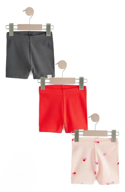 Next Kids' Assorted 3-pack Bike Shorts In Red