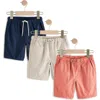 Next Kids' Assorted 3-pack Core Cotton Twill Shorts