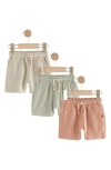 Next Kids' Assorted 3-pack Cotton Gauze Shorts