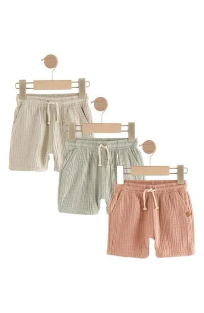 Next Babies'  Kids' Assorted 3-pack Cotton Gauze Shorts
