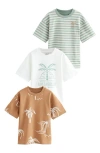 Next Kids' Assorted 3-pack Cotton Graphic T-shirts