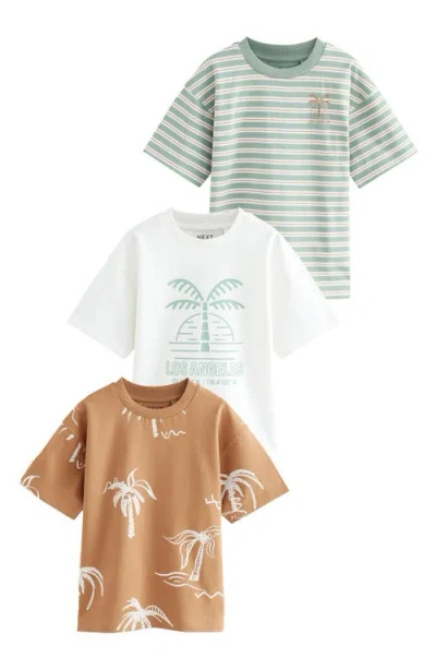 Next Kids' Assorted 3-pack Cotton Graphic T-shirts