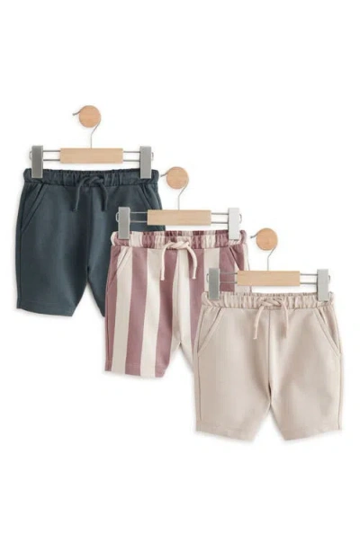 Next Babies'  Kids' Assorted 3-pack Cotton Shorts In Beige Multi
