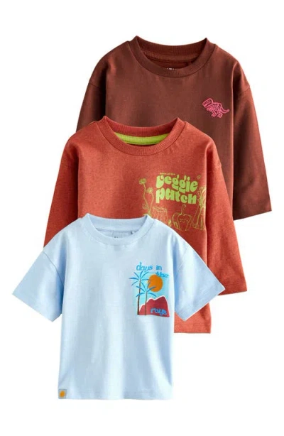 Next Kids' Assorted 3-pack Graphic T-shirts In Multi