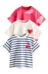 Next Kids' Assorted 3-pack T-shirts In Multi