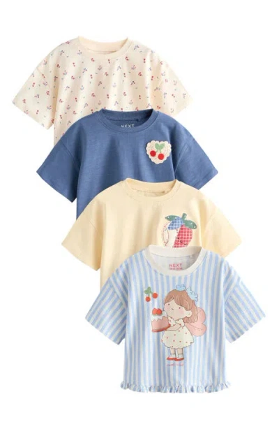 Next Kids' Assorted 4-pack Cotton T-shirts In Multi