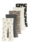 Next Kids' Assorted 5-pack Rib Flare Leggings In Multi