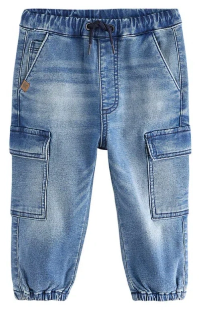 Next Babies'  Kids' Baggy Cargo Jogger Jeans In Blue