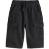 Next Kids' Baggy Denim Cargo Pants In Black