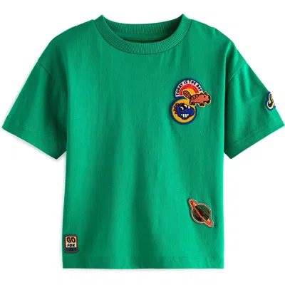 Next Kids' Beaver Patch Cotton Graphic T-shirt In Green