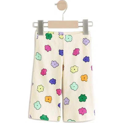 Next Kids' Bright Rib Leggings In White
