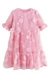 Next Kids' Butterfly Sequin Ruffle Mesh Party Dress