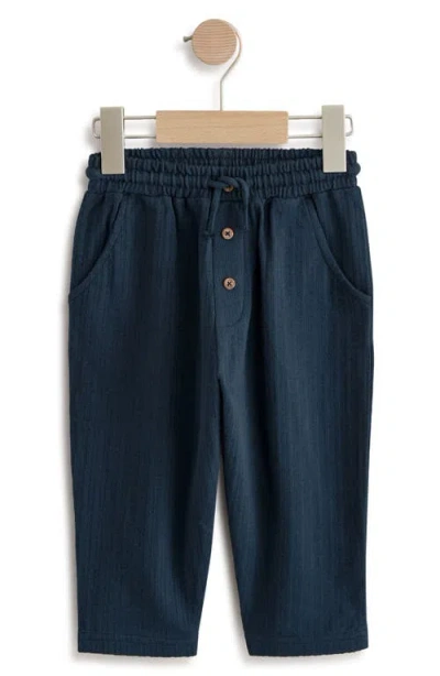 Next Kids' Button Front Pants In Blue