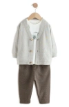 Next Kids' Cardigan, Top & Pants Set In Multi
