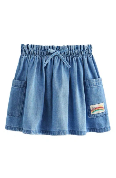 Next Kids' Cargo Denim Skirt In Blue