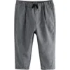 Next Kids' Check Print Pants In Gray