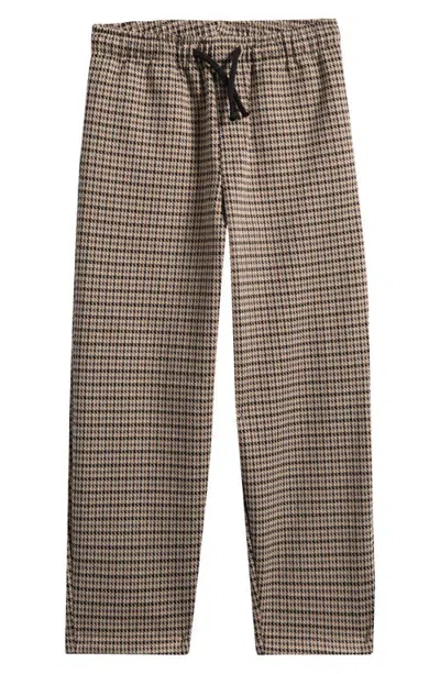 Next Kids' Check Smart Joggers In Brown