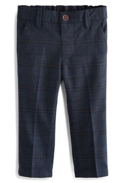 Next Kids' Check Woven Trousers In Blue