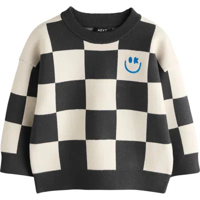 Next Babies'  Kids' Checkerboard Knit Sweater In Multi