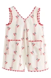 Next Kids' Cherry Jacquard Romper In White